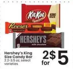 Albertsons Hershey's King Size Candy Bar offer