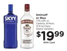 Pick'n Save Smirnoff or Skyy offer