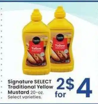 Albertsons Signature SELECT Traditional Yellow Mustard offer