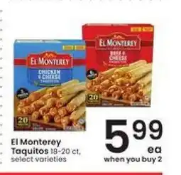 Albertsons El Monterey Taquitos offer