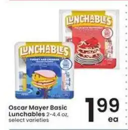 Albertsons Oscar Mayer Basic Lunchables offer