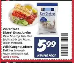 Safeway Waterfront BISTRO Extra Jumbo Raw Shrimp offer