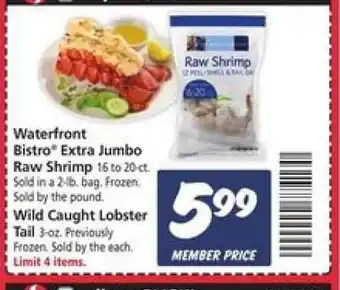 Safeway Waterfront BISTRO Extra Jumbo Raw Shrimp offer