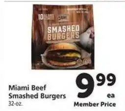 Safeway Miami Beef Smashed Burgers offer