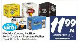 Safeway Modelo, Corona, Pacifico, Stella Artois or Firestone Walker offer