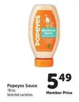 Safeway Popeyes Sauce offer