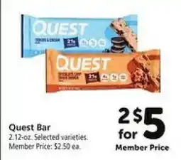 Safeway Quest Bar offer