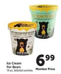 Safeway Ice Cream for Bears offer
