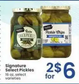 Albertsons Signature Select Pickles offer