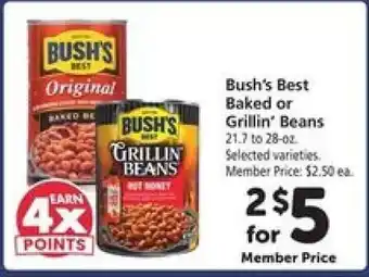 Safeway Bush's Best Baked or Grillin' Beans offer