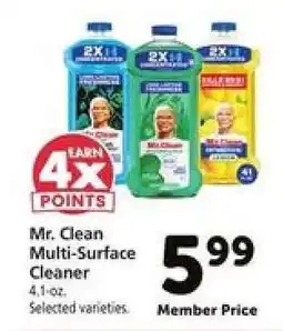 Safeway Mr. Clean Multi-Surface Cleaner offer