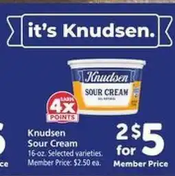 Safeway Knudsen Sour Cream offer