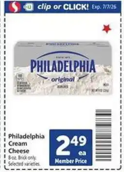 Safeway Philadelphia Cream Cheese offer