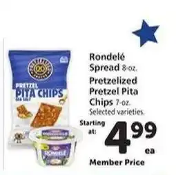 Safeway Rondelé Spread / Pretzelized Pretzel Pita Chips offer