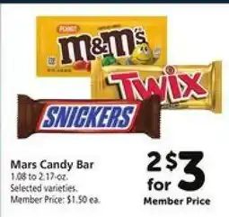 Safeway Mars Candy Bar offer