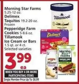 Albertsons Tillamook Ice Cream or Bars offer