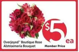 Safeway Overjoyed Boutique Rose & Alstroemeria Bouquet offer