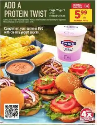 Safeway Fage Yogurt offer