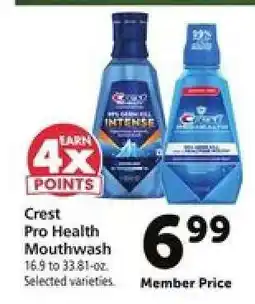 Safeway Crest Pro-Health Mouthwash offer