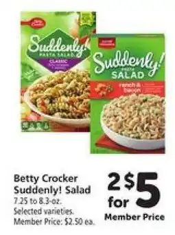 Safeway Betty Crocker Suddenly Salad offer