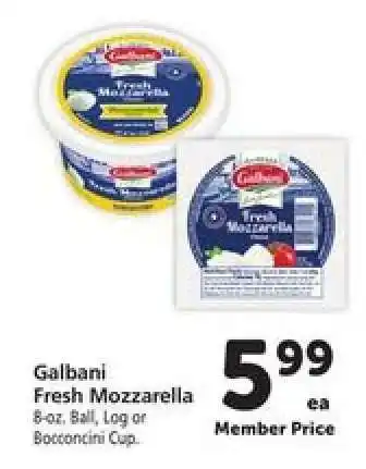 Safeway Galbani Fresh Mozzarella offer