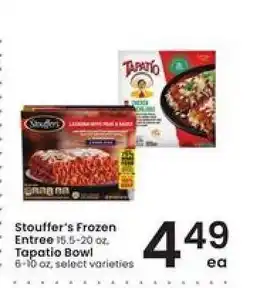 Albertsons Stouffer's Frozen Entree / Tapatio Bowl offer