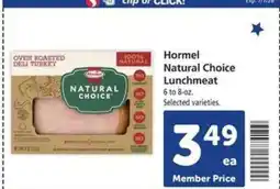 Safeway Hormel Natural Choice Lunchmeat offer