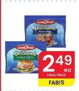 Albertsons Land O'Frost DeliShaved offer
