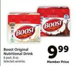 Safeway BOOST Original Nutritional Drink offer
