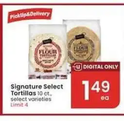 Albertsons Signature Select Tortillas offer