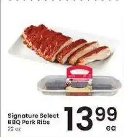 Albertsons Signature Select BBQ Pork Ribs offer