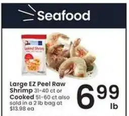 Albertsons Large EZ Peel Raw Shrimp offer
