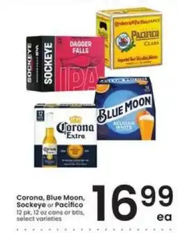 Albertsons Corona, Blue Moon, Sockeye or Pacifico offer