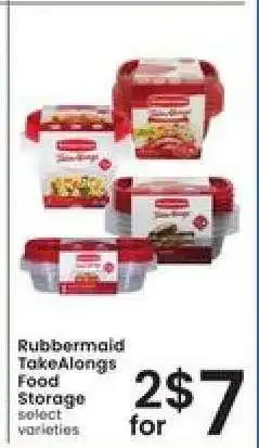 Albertsons Rubbermaid TakeAlongs Food Storage offer