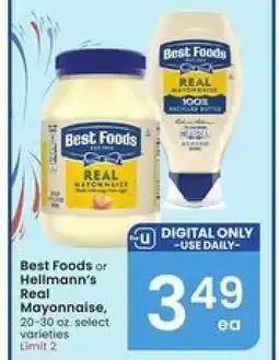Albertsons Best Foods or Hellmann's Real Mayonnaise offer