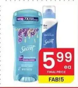 Albertsons Secret Deodorant offer
