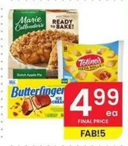 Albertsons Marie Callender's Dutch Apple Pie, Totino's Pizza Rolls, Butterfinger Ice Cream offer