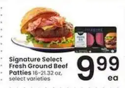 Albertsons Signature Select Fresh Ground Beef Patties offer