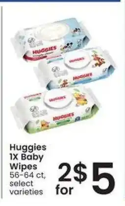 Albertsons Huggies 1x Baby Wipes offer
