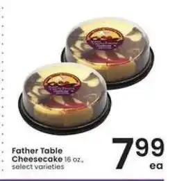 Albertsons Father Table Cheesecake offer