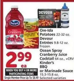 Albertsons Ocean Spray Cranberry Juice Cocktail offer