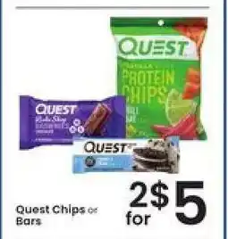 Albertsons Quest Chips or Bars offer