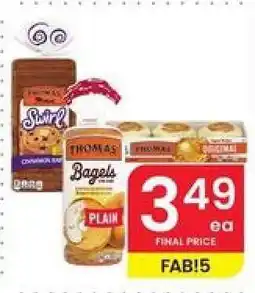 Albertsons Thomas' Bagels offer