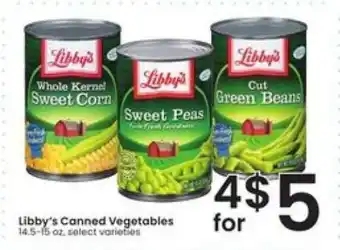 Albertsons Libby's Canned Vegetables offer
