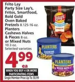 Albertsons Frito Lay Party Size & Planters Nuts offer