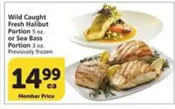 Albertsons Wild Caught Fresh Halibut or Sea Bass offer
