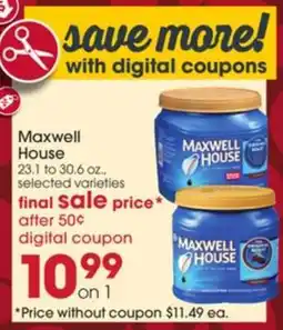 Giant Eagle Maxwell House offer
