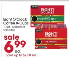 Giant Eagle Eight O'Clock Coffee K-Cups offer