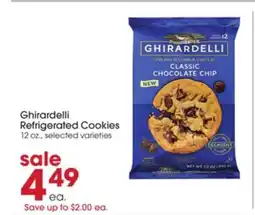 Giant Eagle Ghirardelli Refrigerated Cookies offer