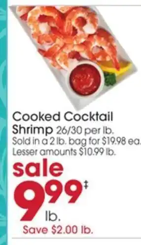 Giant Eagle Cooked Cocktail Shrimp offer